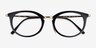 Ray-Ban RB7255 Black Plastic-metalEyeglass Frames from EyeBuyDirect, Closed View
