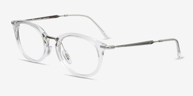Ray-Ban RB7255 Clear PlasticEyeglass Frames from EyeBuyDirect, Angle View