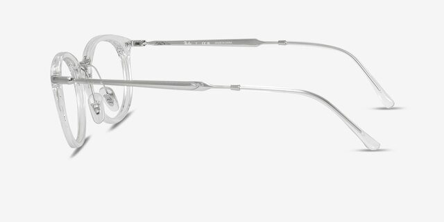 Ray-Ban RB7255 Clear PlasticEyeglass Frames from EyeBuyDirect, Side View