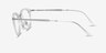 Ray-Ban RB7255 Clear PlasticEyeglass Frames from EyeBuyDirect, Side View