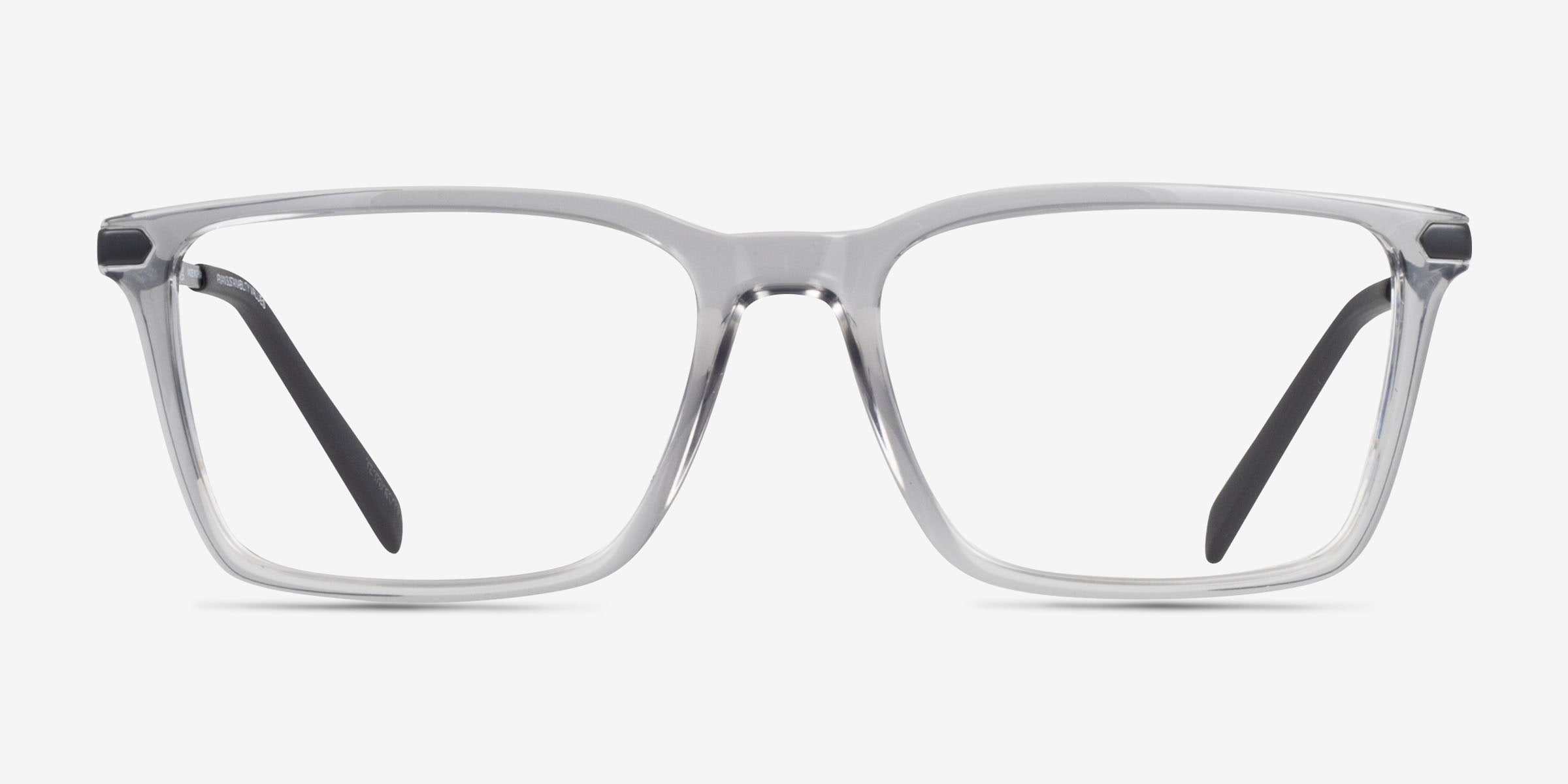 Armani Exchange AX3077 - Rectangle Shiny Transparent Gray Frame
