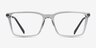 Armani Exchange AX3077 Shiny Transparent Gray Plastic, MetalEyeglass Frames from EyeBuyDirect, Front View