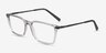 Armani Exchange AX3077 Shiny Transparent Gray Plastic, MetalEyeglass Frames from EyeBuyDirect, Angle View