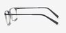 Armani Exchange AX3077 Shiny Transparent Gray Plastic, MetalEyeglass Frames from EyeBuyDirect, Side View