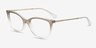 Vogue Eyewear VO5673 Gradient Brown Plastic-metalMontures de lunettes de vue d'EyeBuyDirect, Vue d'Angle