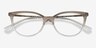 Vogue Eyewear VO5673 Gradient Brown Plastic-metalMontures de lunettes de vue d'EyeBuyDirect, Vue Rapprochée