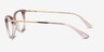 Vogue Eyewear VO5673 Gradient Pink MétalMontures de lunettes de vue d'EyeBuyDirect, Vue de Côté