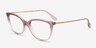 Vogue Eyewear VO5673 Gradient Pink MétalMontures de lunettes de vue d'EyeBuyDirect, Vue d'Angle