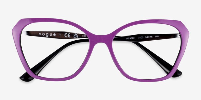 Vogue Eyewear VO5522 Purple PlasticEyeglass Frames from EyeBuyDirect, Closed View