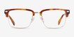 Coach HC6253 Caramel Tortoise Acetate, MetalEyeglass Frames from EyeBuyDirect, Front View