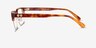 Coach HC6253 Caramel Tortoise Acetate-metalEyeglass Frames from EyeBuyDirect, Side View