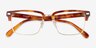Coach HC6253 Caramel Tortoise Acetate-metalEyeglass Frames from EyeBuyDirect, Closed View