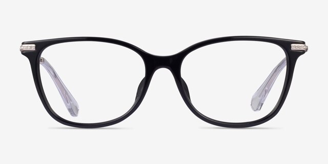 Swarovski SK2010F - Square Black Frame Glasses For Women  display picture 2