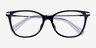 Swarovski SK2010F Noir AcétateMontures de lunettes de vue d'EyeBuyDirect, Vue Rapprochée
