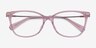 Swarovski SK2010F Transparent Rose AcétateMontures de lunettes de vue d'EyeBuyDirect, Vue Rapprochée