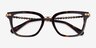 Swarovski SK2018 Écaille Noire AcétateMontures de lunettes de vue d'EyeBuyDirect, Vue Rapprochée
