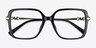 Michael Kors MK4095U Dolonne Noir MétalMontures de lunettes de vue d'EyeBuyDirect, Vue Rapprochée
