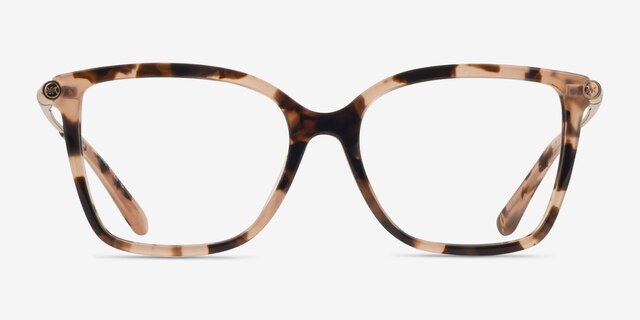 Michael Kors MK4101U Shenandoah Pink Tortoise AcetateEyeglass Frames from EyeBuyDirect, Front View