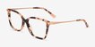 Michael Kors MK4101U Shenandoah Pink Tortoise AcetateEyeglass Frames from EyeBuyDirect, Angle View