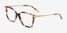 Michael Kors MK4101U Shenandoah Pink Tortoise AcétateMontures de lunettes de vue d'EyeBuyDirect, Vue d'Angle