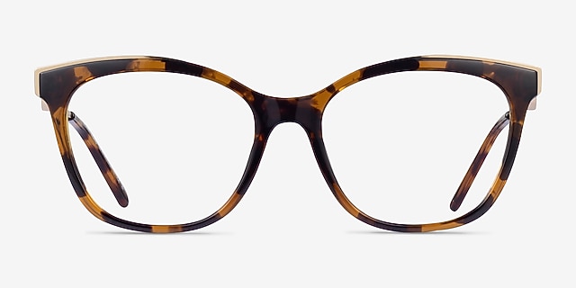 Michael Kors MK4076U Rome Dark Tortoise MetalEyeglass Frames from EyeBuyDirect, Front View