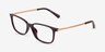 Michael Kors MK4060U Telluride Cordovan MétalMontures de lunettes de vue d'EyeBuyDirect, Vue d'Angle