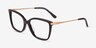 Michael Kors MK4101U Shenandoah Cordovan AcétateMontures de lunettes de vue d'EyeBuyDirect, Vue d'Angle