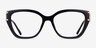 Michael Kors MK4140U Bierzo Noir MétalMontures de lunettes de vue d'EyeBuyDirect, Vue de Face