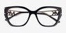 Michael Kors MK4140U Bierzo Noir MétalMontures de lunettes de vue d'EyeBuyDirect, Vue Rapprochée
