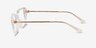 Michael Kors MK4134U Crete Transparent Plastic-metalMontures de lunettes de vue d'EyeBuyDirect, Vue de Côté