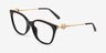 Michael Kors MK4076U Rome Noir MétalMontures de lunettes de vue d'EyeBuyDirect, Vue d'Angle