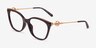Michael Kors MK4076U Rome Brun MétalMontures de lunettes de vue d'EyeBuyDirect, Vue d'Angle