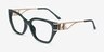Michael Kors MK4140U Bierzo Bosco MétalMontures de lunettes de vue d'EyeBuyDirect, Vue d'Angle