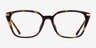 Michael Kors MK4133D Hainan Écaille Noire Plastic-metalMontures de lunettes de vue d'EyeBuyDirect, Vue de Face