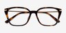 Michael Kors MK4133D Hainan Écaille Noire Plastic-metalMontures de lunettes de vue d'EyeBuyDirect, Vue Rapprochée