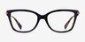 Michael Kors MK4150U Kingston Black Amber Tortoise AcétateMontures de lunettes de vue d'EyeBuyDirect, Vue de Face