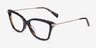 Michael Kors MK4150U Kingston Black Amber Tortoise AcétateMontures de lunettes de vue d'EyeBuyDirect, Vue d'Angle