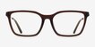 Armani Exchange AX3113F Shiny Transparent Brown AcetateEyeglass Frames from EyeBuyDirect, Front View