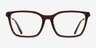 Armani Exchange AX3113F Shiny Transparent Brown AcétateMontures de lunettes de vue d'EyeBuyDirect, Vue de Face