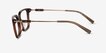 Armani Exchange AX3113F Shiny Transparent Brown AcetateEyeglass Frames from EyeBuyDirect, Side View