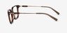 Armani Exchange AX3113F Shiny Transparent Brown AcétateMontures de lunettes de vue d'EyeBuyDirect, Vue de Côté