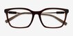 Armani Exchange AX3113F Shiny Transparent Brown AcetateEyeglass Frames from EyeBuyDirect, Closed View