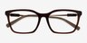 Armani Exchange AX3113F Shiny Transparent Brown AcétateMontures de lunettes de vue d'EyeBuyDirect, Vue Rapprochée