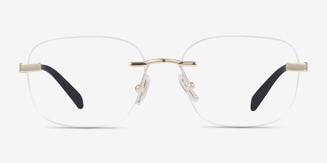 Coach HC5206D Shiny Light Gold MetalEyeglass Frames from EyeBuyDirect, Front View