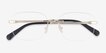Coach HC5206D Shiny Light Gold MetalEyeglass Frames from EyeBuyDirect, Closed View