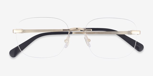 Coach HC5206D Shiny Light Gold MetalEyeglass Frames from EyeBuyDirect, Closed View