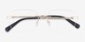 Coach HC5206D Shiny Light Gold MétalMontures de lunettes de vue d'EyeBuyDirect, Vue Rapprochée