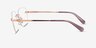 Coach HC5206D Shiny Rose Gold MetalEyeglass Frames from EyeBuyDirect, Side View