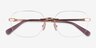Coach HC5206D Shiny Rose Gold MetalEyeglass Frames from EyeBuyDirect, Closed View
