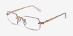 Ray-Ban RB3928V Arista Gold MetalEyeglass Frames from EyeBuyDirect, Angle View